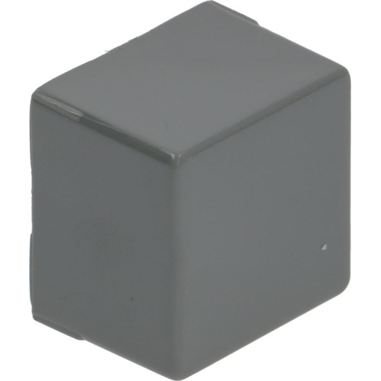 PUSH-BUTTON FIXED SQUARE GREY 23x23 mm