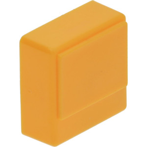PUSH-BUTTON SQUARE YELLOW 23x23 mm