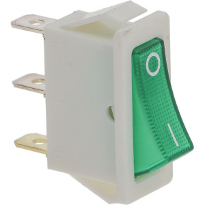 SWITCH 1-POLE GREEN 16A 250V