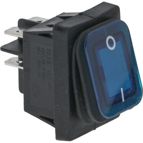 SWITCH 2-POLE BLUE 16A 250V SWITCH 2-POLE BLUE 16A 250V