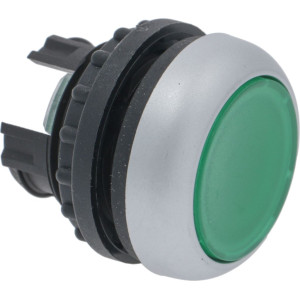 FLUSH PUSH-BUTTON SHINY GREEN