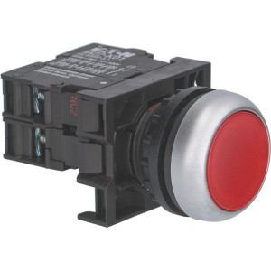 FLUSH PUSH-BUTTON RED SHINY