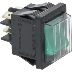 BIPOLAR SWITCH GREEN 16A 250V