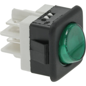 SWITCH 2 POLE GREEN 16A 250V
