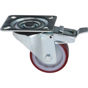 WHEEL SWIVEL PLATE WITH BRAKE