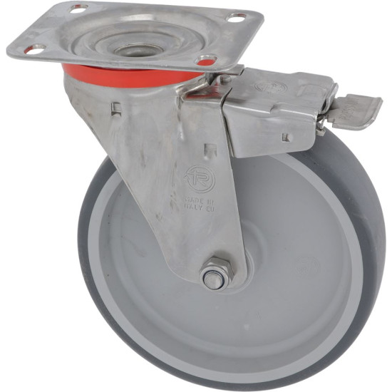 PLATE SWIVELLING WHEEL WITH BRAKE PLATE SWIVELLING WHEEL WITH BRAKE