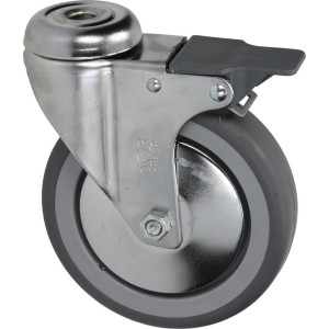 SWIVEL CASTOR WITH BRAKE