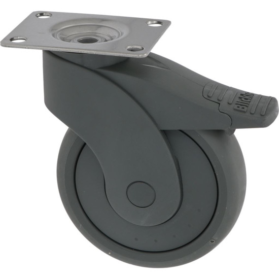 PLATE SWIVELLING WHEEL WITH BRAKE PLATE SWIVELLING WHEEL WITH BRAKE