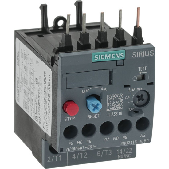 THERMAL RELAY SIEMENS 1,8-2,5A THERMAL RELAY SIEMENS 1,8-2,5A