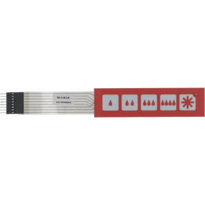 VAPORIZER PUSH-BUTTON PANEL 104x28 mm