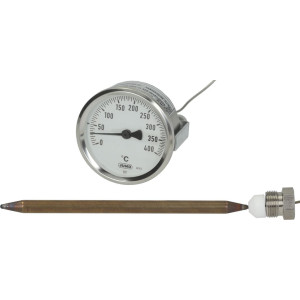 TELE-THERMOMETER WHITE ϕ 60 mm 0-400°C