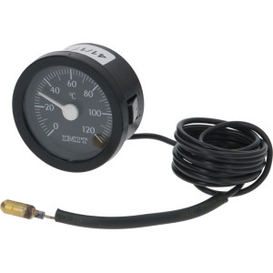 TELE-THERMOMETER BLACK ϕ 52 mm 0-120°C
