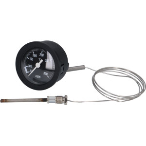 TELE-THERMOMETER BLACK ϕ 52 mm 50-350°C