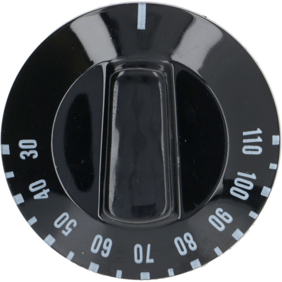 BLACK KNOB ϕ 50 mm 30-110°C BLACK KNOB ϕ 50 mm 30-110°C