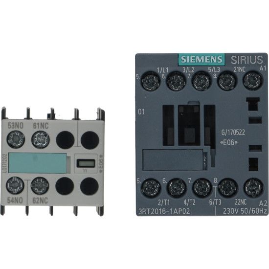 CONTACTOR SIEMENS 3RT2016-1AP02 CONTACTOR SIEMENS 3RT2016-1AP02