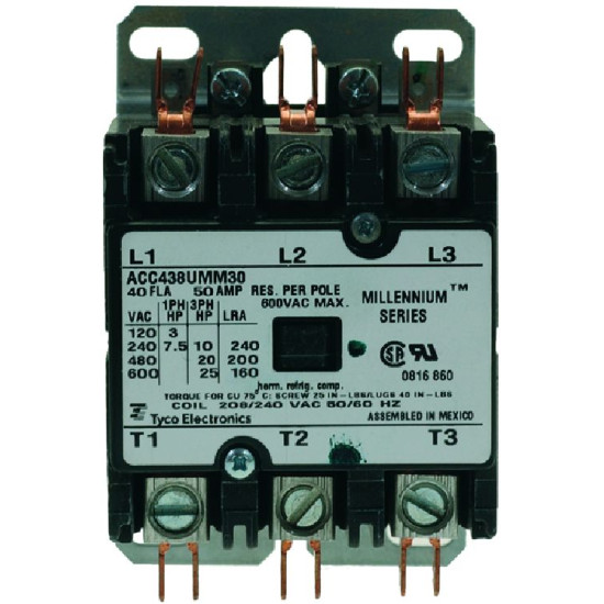 CONTACTOR TYCO ACC438UMM30 40A 240V CONTACTOR TYCO ACC438UMM30 40A 240V