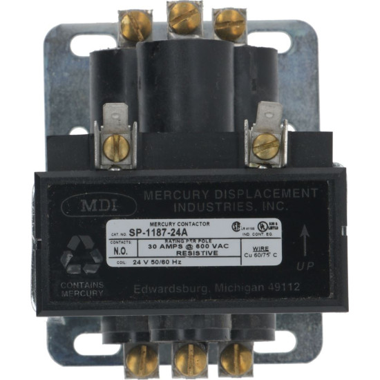 CONTACTOR SP-1187-24A 30A 24V 50/60Hz CONTACTOR SP-1187-24A 30A 24V 50/60Hz