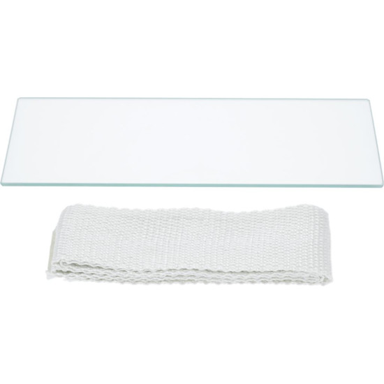 GLASS FOR OVEN DOOR 385x135x5 mm