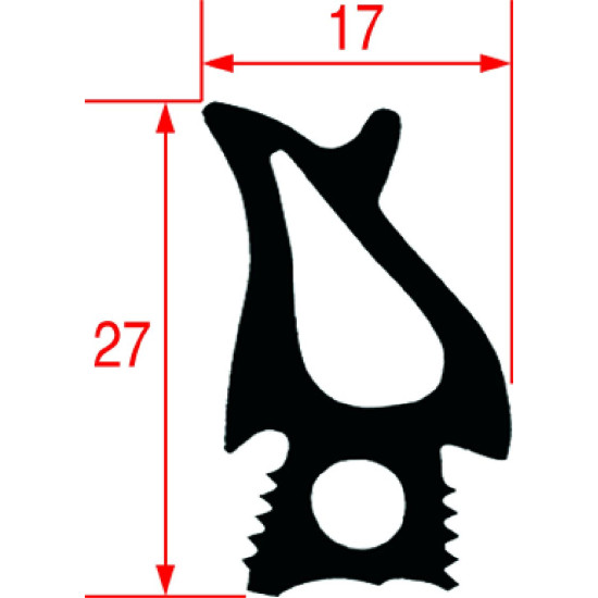 GASKET FOR OVEN DOOR 1475x475 mm GASKET FOR OVEN DOOR 1475x475 mm