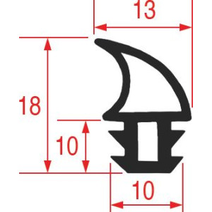 GASKET FOR OVEN DOOR 2170 mm 3786070 SME
