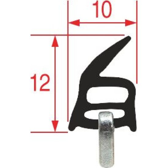 GASKET FOR OVEN DOOR 660x360 mm GASKET FOR OVEN DOOR 660x360 mm