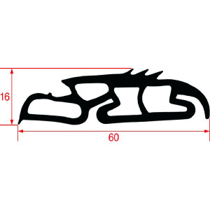 LOWER OVEN DOOR GASKET 745 mm