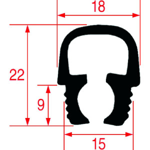 LOWER GASKET FOR OVEN DOOR 650 mm