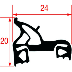 GASKET FOR OVEN DOOR 610x430 mm