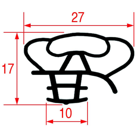 SNAP-IN GASKET 1300x580 mm