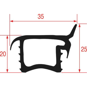 CARRIAGE STOP GASKET 460x160 mm