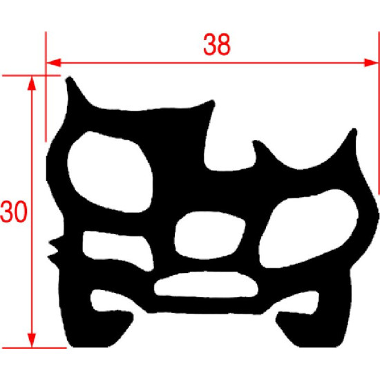 GASKET FOR OVEN DOOR RETAINER 505 mm GASKET FOR OVEN DOOR RETAINER 505 mm