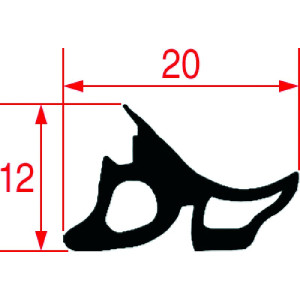 GASKET FOR OVEN DOOR 1500 mm