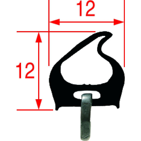 HORIZONTAL DOOR GASKET 870 mm HORIZONTAL DOOR GASKET 870 mm