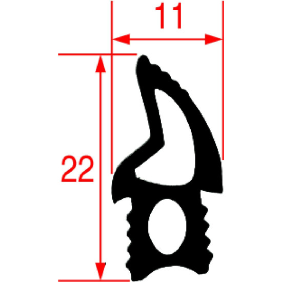 GASKET FOR OVEN DOOR 1260 mm GASKET FOR OVEN DOOR 1260 mm