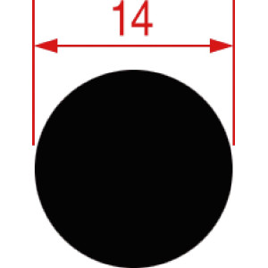 FIBERGLASS GASKET ϕ 14 mm - 3mt