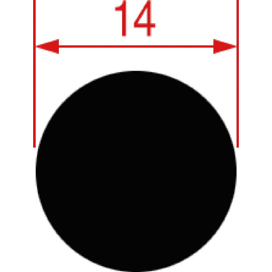 FIBERGLASS GASKET ϕ 14 mm - 3mt FIBERGLASS GASKET ϕ 14 mm - 3mt