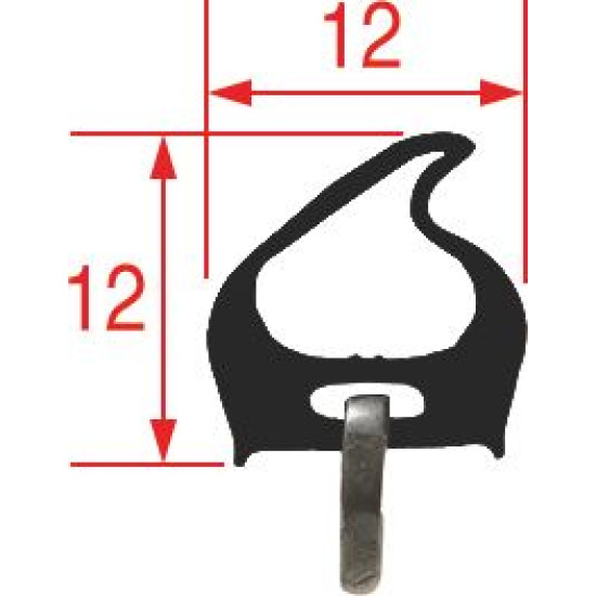 VERTICAL DOOR GASKET 220 mm VERTICAL DOOR GASKET 220 mm