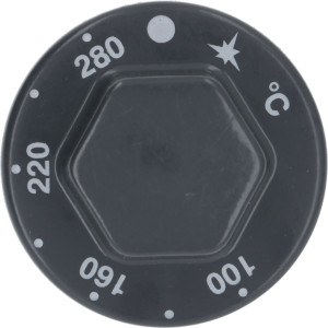 KNOB BLACK ϕ 55 mm 100-280°C