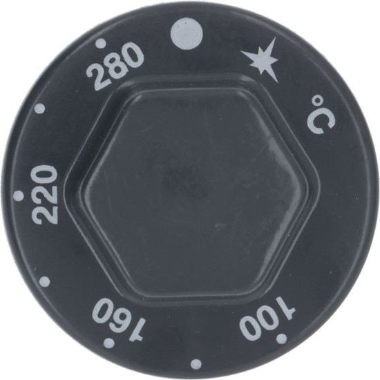 KNOB BLACK ϕ 55 mm 100-280°C KNOB BLACK ϕ 55 mm 100-280°C