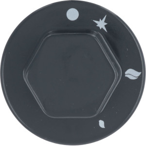 KNOB BLACK ϕ 55 mm SCREEN PRINTED