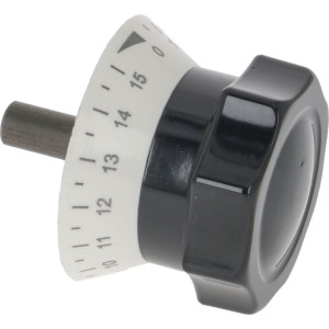 KNOB WATCH BLACK ϕ 12x82 mm