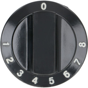 KNOB BLACK ϕ 50 mm 1-2-3-4-5-6-7-8