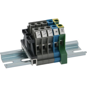 JUNCTION BOX 5-POLES ON DIN 110 mm GUIDE