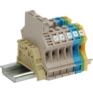 TERMINAL BLOCK 5-POLES DIN SLIDEWAY 90mm