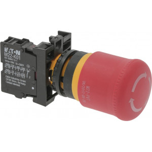 MUSHROOM PUSH-BUTTON RED W/BLOCK