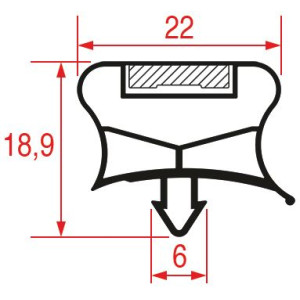 SNAP-IN GASKET 430x238 mm