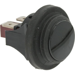BLACK SINGLE-POLE PUSH-BUTTON 16A 250V