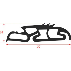 GASKET LOWER OVEN DOOR 660 mm