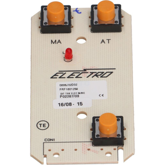 PC BOARD 3 BUTTONS 82x40 mm