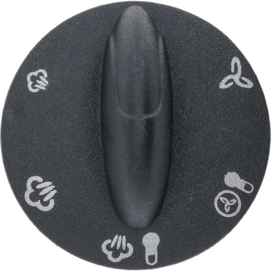KNOB BLACK SILK SCREEN PRINTED ϕ 46 mm KNOB BLACK SILK SCREEN PRINTED ϕ 46 mm
